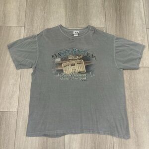 Vintage 2008 New York Yankees Bronx Stadium Final Season Gray T-Shirt Size 2XL